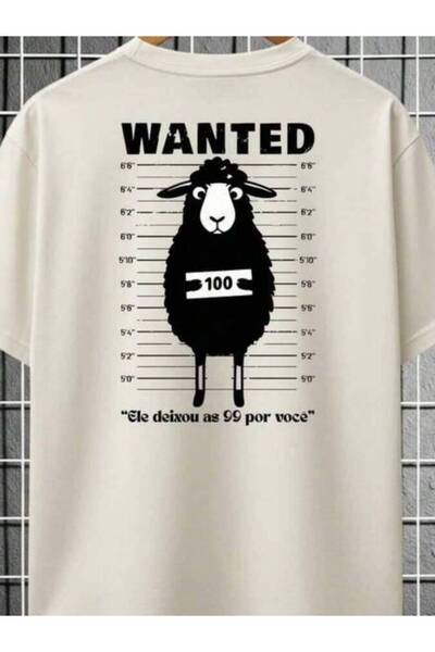 26LIK A Funny Summer Print - Wanted Black Sheep With The Number 1001, Men's S...