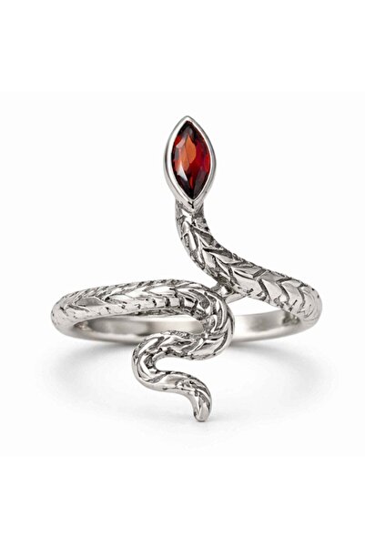 craftmystic Δαχτυλίδι Ασημένιο 925 με Γρανίτη Φίδι – Προστασία, Μεταμόρφωση κ...