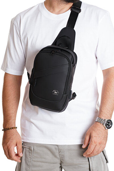 NEWISH POLO ACCESSORIES Men's Password-Protected Shoulder Bag Crossbody Chest...