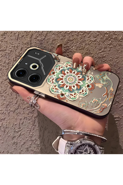 CHICASELUX حافظة هاتف من السيليكون متوافقة مع تكنو بوفا 6/بوفا 6 برو 5G بتصمي...