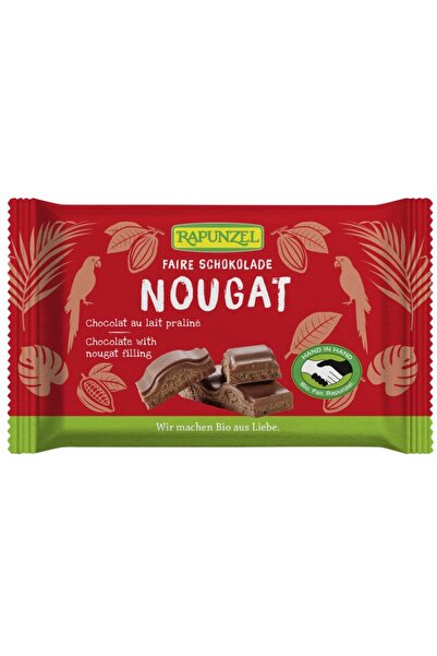Rapunzel Nugă organică cristalină cu ciocolată, 100g
