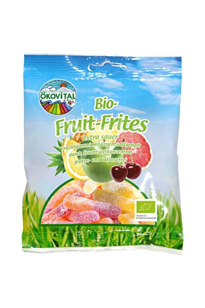 Okovital Jeleuri acrișoare de fructe, fără lactoză și fără gluten, bio, 80g