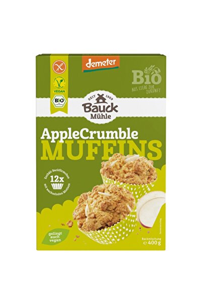 Bauckhof Amestec pentru brioșe cu mere, bio, fără gluten, 400g