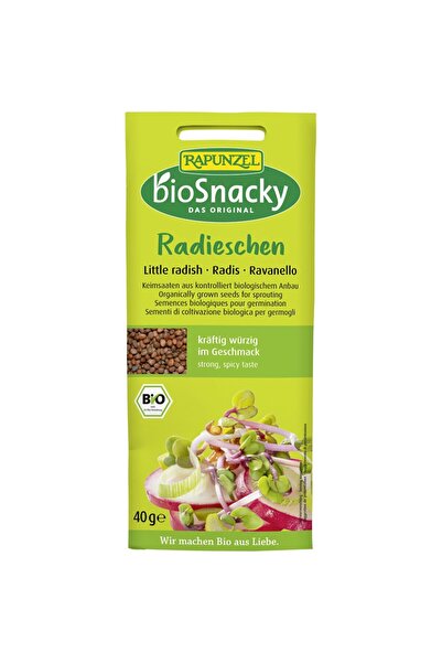 BioSnacky Rapunzel Semințe de ridichi organice pentru germinare, 40g