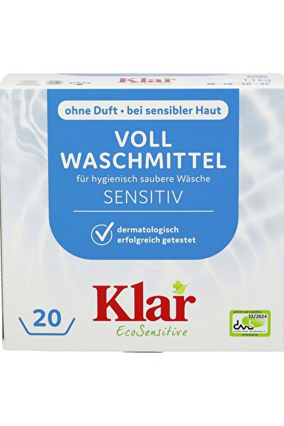 Klar Detergent de rufe pentru textile sensibile, fără parfum, 1.1kg