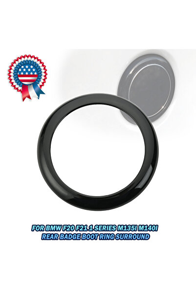 Choice Gloss Black Rear Door Badge Boot Ring Logo Surround Ring Trim Decorati...