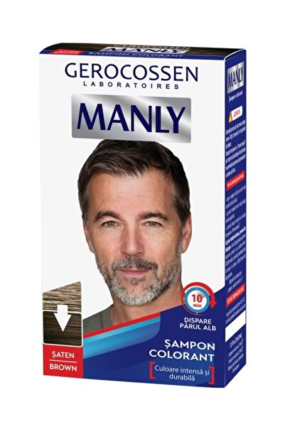 GEROCOSSEN Sampon colorant pentru barbati Manly, Saten, 25ml