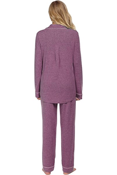 Ekouaer Pajamas Women's Long Sleeve Sleepwear Soft Button Down Loungewear Pjs...