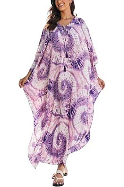 GENERAL Women Roomy Nightgown Long Loungewear Kimono Cardigan Beach Dress Bik...