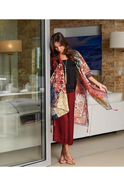 Moss Rose Women's Beach Cover up Swimsuit Kimono Cardigan with Bohemian Flora...