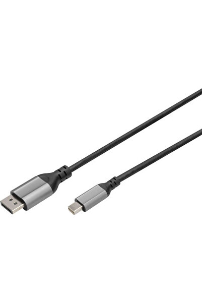 Digitus Καλώδιο DisplayPort αρσενικό - mini DisplayPort αρσενικό 2μ Μαύρο (DB...