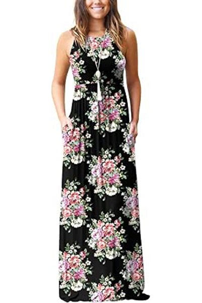 Grecerelle Women's Fashion Summer Sleeveless Racerback Loose Plain Maxi Dress...