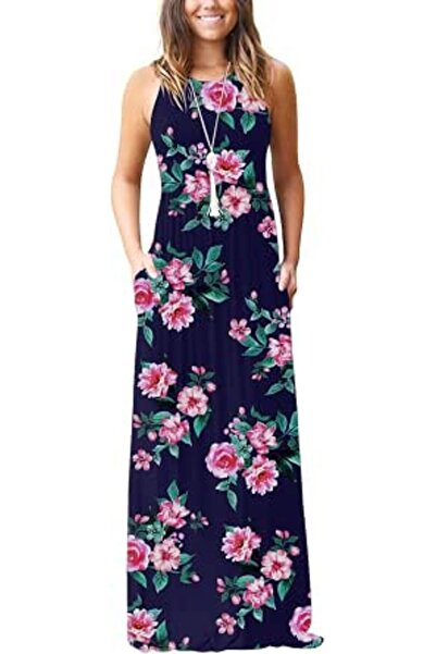 Grecerelle Women's Fashion Summer Sleeveless Racerback Loose Plain Maxi Dress...