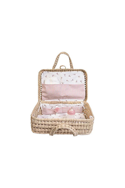 Antonio Juan Floral and Patterned Palm Basket 92321