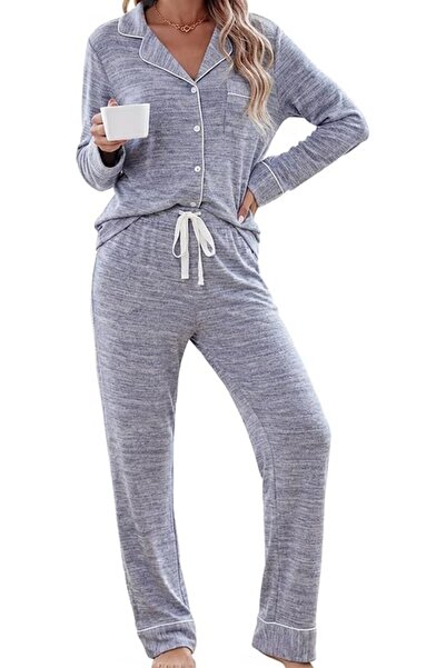 GENERAL Leikar womens Button Up Pajamas for Women Button Up Pajamas for Women