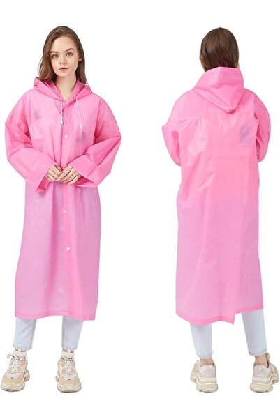 GENERAL Portable Hooded Raincoat for Adults Eva Material Reusable for Emergen...