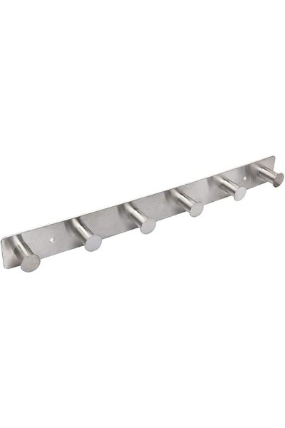 AJLTPA Coat Rack Wall Mounted, Black Coat Hooks Adhesive & Screw in, Stainles...