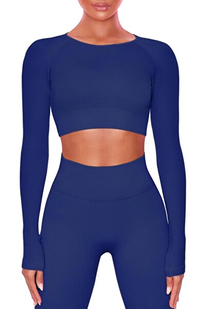 GENERAL Buttergene Women 1 Athleisure | Long Sleeve Crop Top, High Waist Legg...