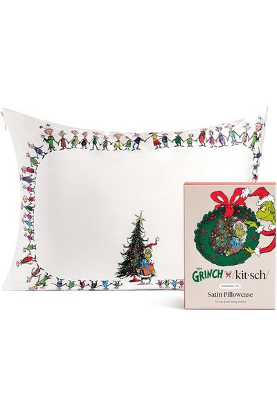 Kitsch Satin Pillowcase for Hair & Skin - Softer Than Silk Pillowcase for Hai...