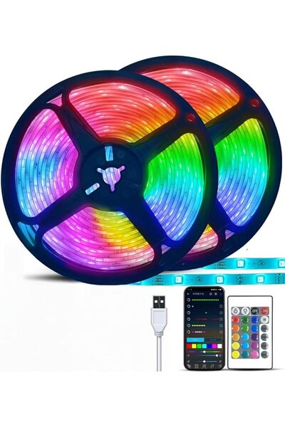 SKY TOUCH SKY-TOUCH LED Strips Lights 5M with Remote, Led Lights Strip Music ...