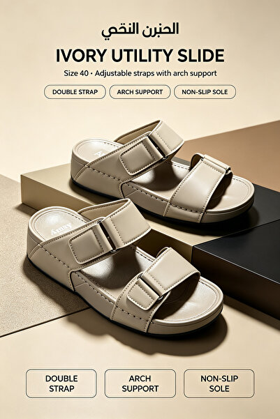 Dhiaa Walk Men's Leather Sandals Waterproof Easy to Clean - Unique Comfortabl...