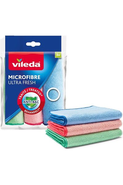 Vileda Silimo Vileda Microfibre Towels, 100% High Quality Microfibre Ultra Fr...
