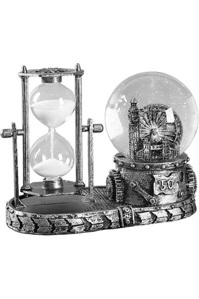 GENERAL LED Music Crystal Snow Globe Home Decoration for Living Room Bedroom ...