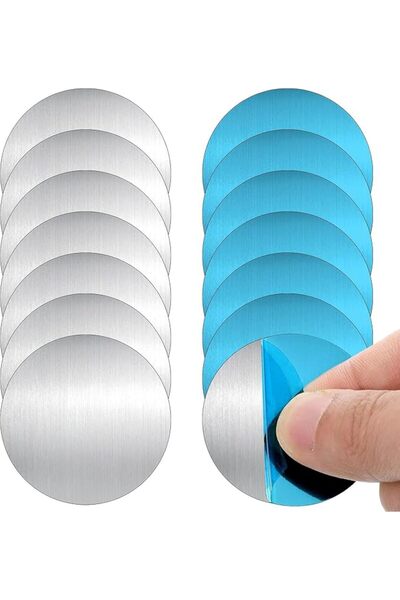 GENERAL Universal Metal Plate with Adhesive for Magnetic Car Phone Holders, W...