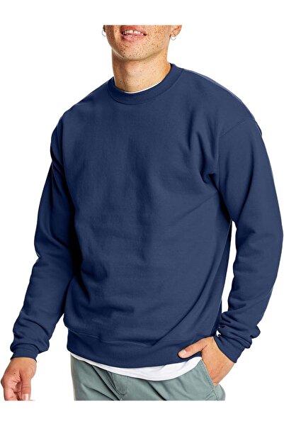 HANES Men's Ecosmart Fleece Sweatshirt, Cotton-blend Pullover, Crewneck Sweat...