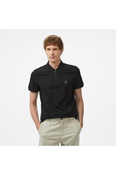 BOSS Passerzip Erkek Siyah Polo