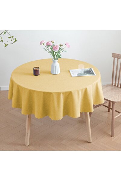 Generic Brand Round tablecloth - 120cm diameter, sturdy and durable, washable...