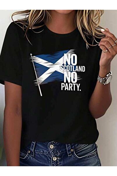 23ERVA Summer Outfit Women, Scotland Flag Text Funny Vintage T-Shirt, Loose A...