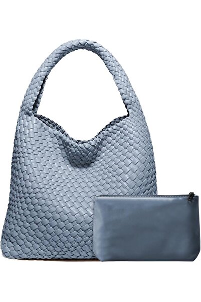 GENERAL Woven Bag Purses and Handbags, Woven Vegan Leather Bag For Women, Wov...