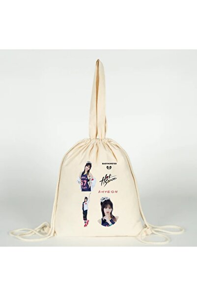 Generic Brand Ahyeon Babymonster K-Pop Printed Versatile Drawstring Cloth Bag...