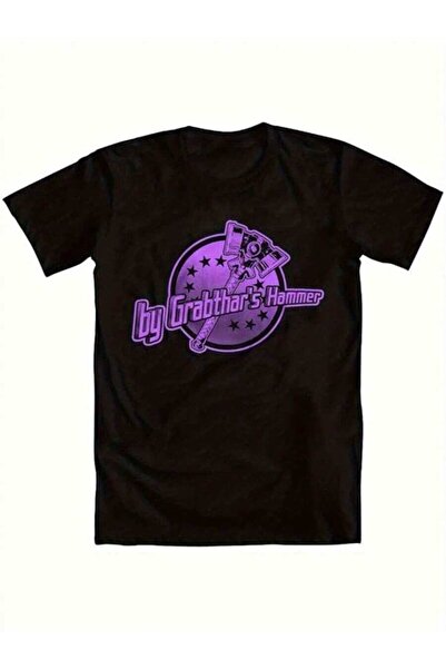 2BIR LocalMenS 100% Cotton Short Sleeve Pattern Print TShirt Black Purple By ...