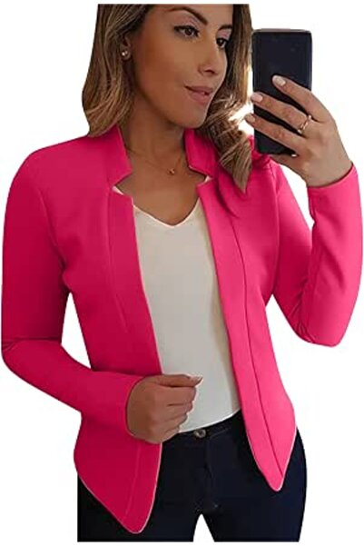 GENERAL Womens Long Sleeve Slim Fit Blazer Slim Fit Open Front Casual Jackets...