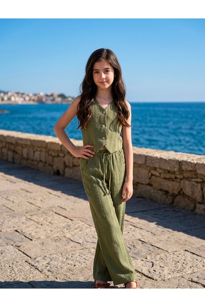 TRENDT MODA Vest and Pants Dual Set
