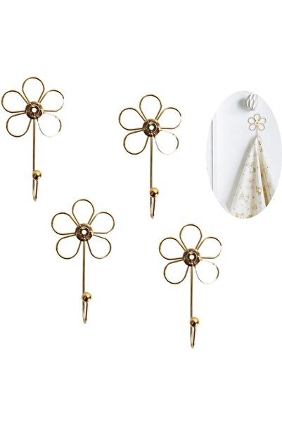 STARSTAR Golden flower hook - creative wall hook - can be used to hang scarve...