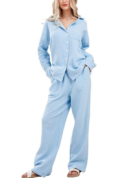 GENERAL codcm Womens Pajama Sets Cotton Pj Set Cute Heart Print Long Sleeve B...