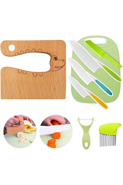 STARSTAR 8-piece kids crocodile knife set.