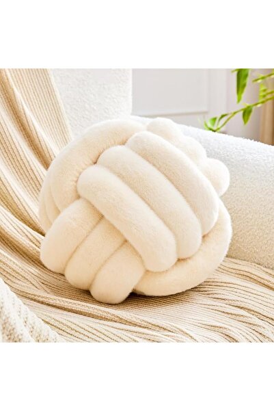 Uvvyui Knot Pillow Ball, Soft Home Decorative Round Throw Pillow, Handmade Kn...