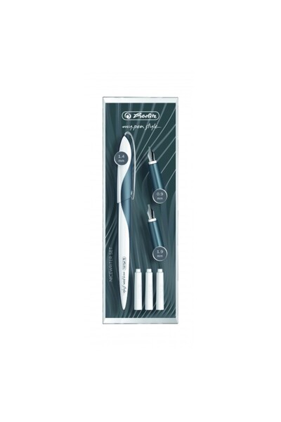 MC Micostore Stilou My Pen Herlitz Style caligrafie + 3 penițe motiv Dark Sha...