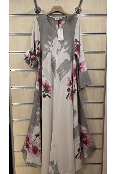 Park Moda Rochie lungă din Tencel cu croială în V