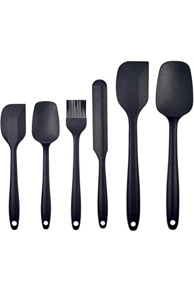 Cuisine Art Silicone Spatula Set - 6 Piece Non-Stick Rubber Spatula Set, Heat...