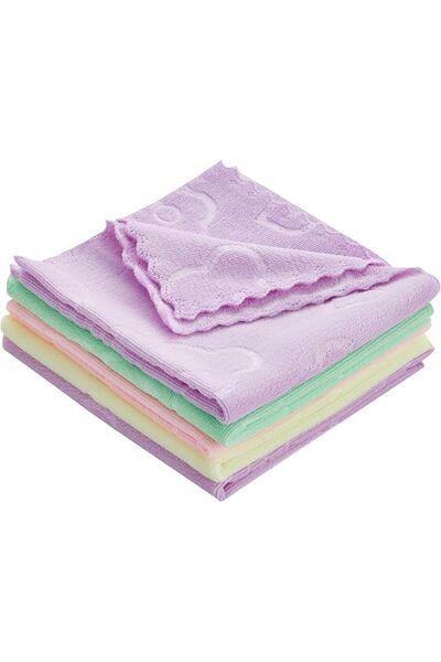 Lawazim Kitchen Wipers -5 Piece 30x30cm- High Absorbency Lint-Free Quick-Dryi...