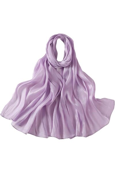 GENERAL Women Premium Hijab Head Scarf Lightweight Shimmer Scarves Crepe Wedd...