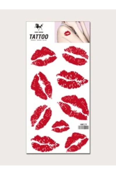 OEM Tatuaje temporare cu model de buze pentru femei