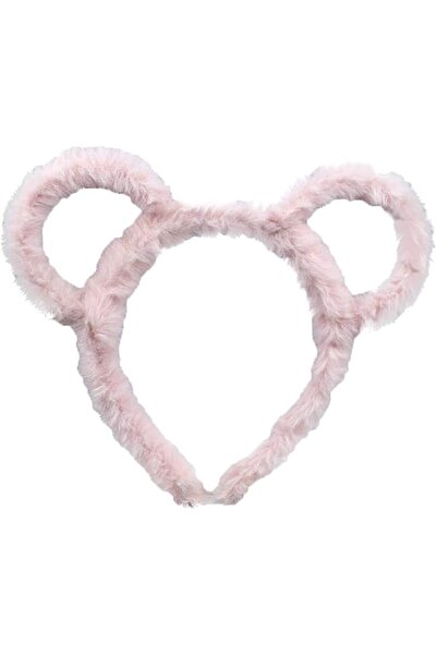 GENERAL Women Winter Thick Plush Headband Round Bear Ears Makeup Hair Hoop Ba...