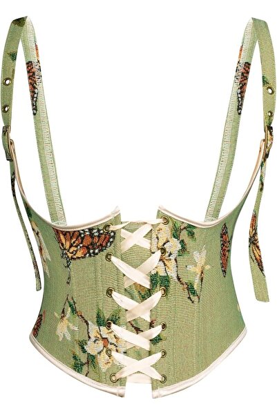 SCARLET DARKNESS Corset Belt for Women Renaissance Underbust Corset Floral La...