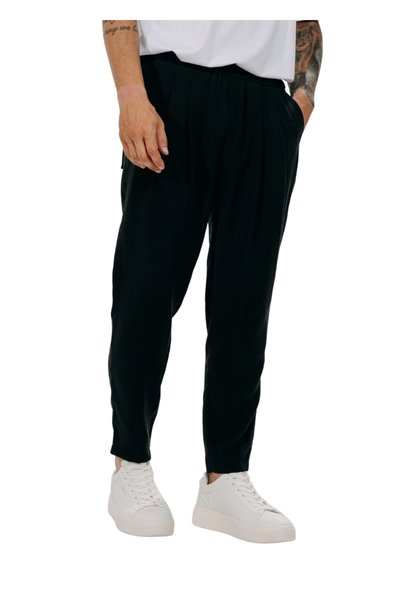 TWIN BLACK Παντελόνι 03-122F – Black - l
